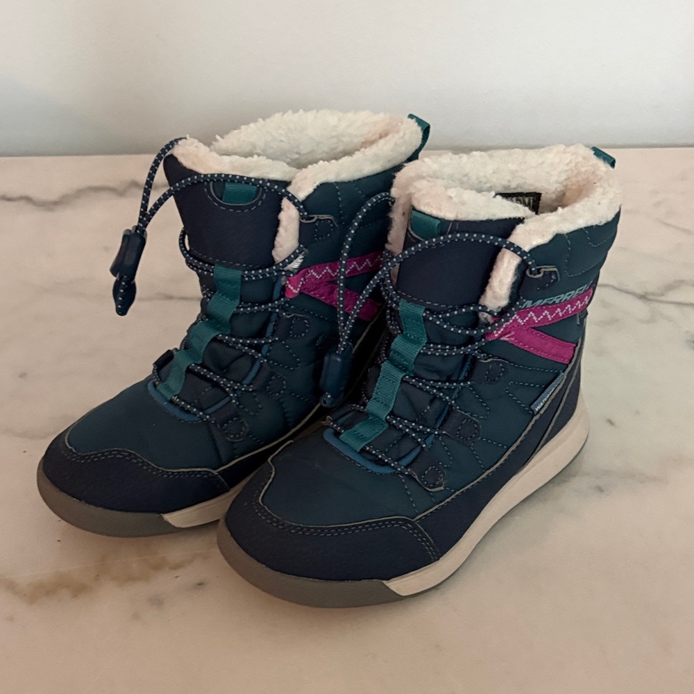 Merrell Kids Boots - Teal and Pink